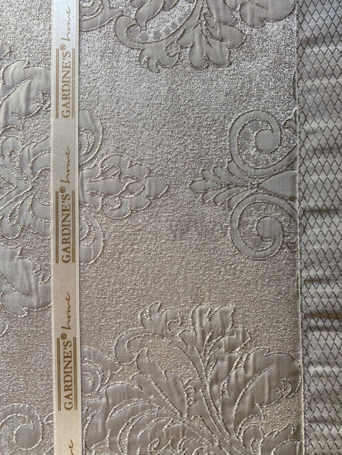 Prabangi austinių žakardo raštų lovatiesė "Gardine's Diva" su 2 pagalvių užvalkalais, pilka